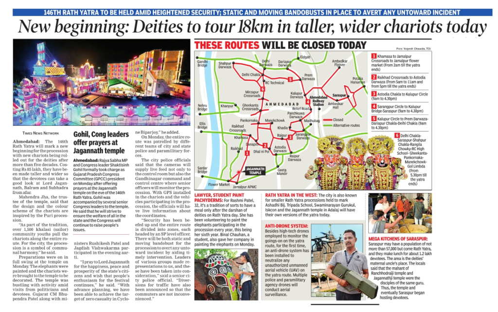 times of India Rath Yatra 2023